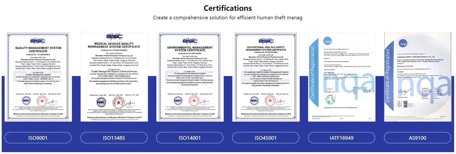 Certification Certification